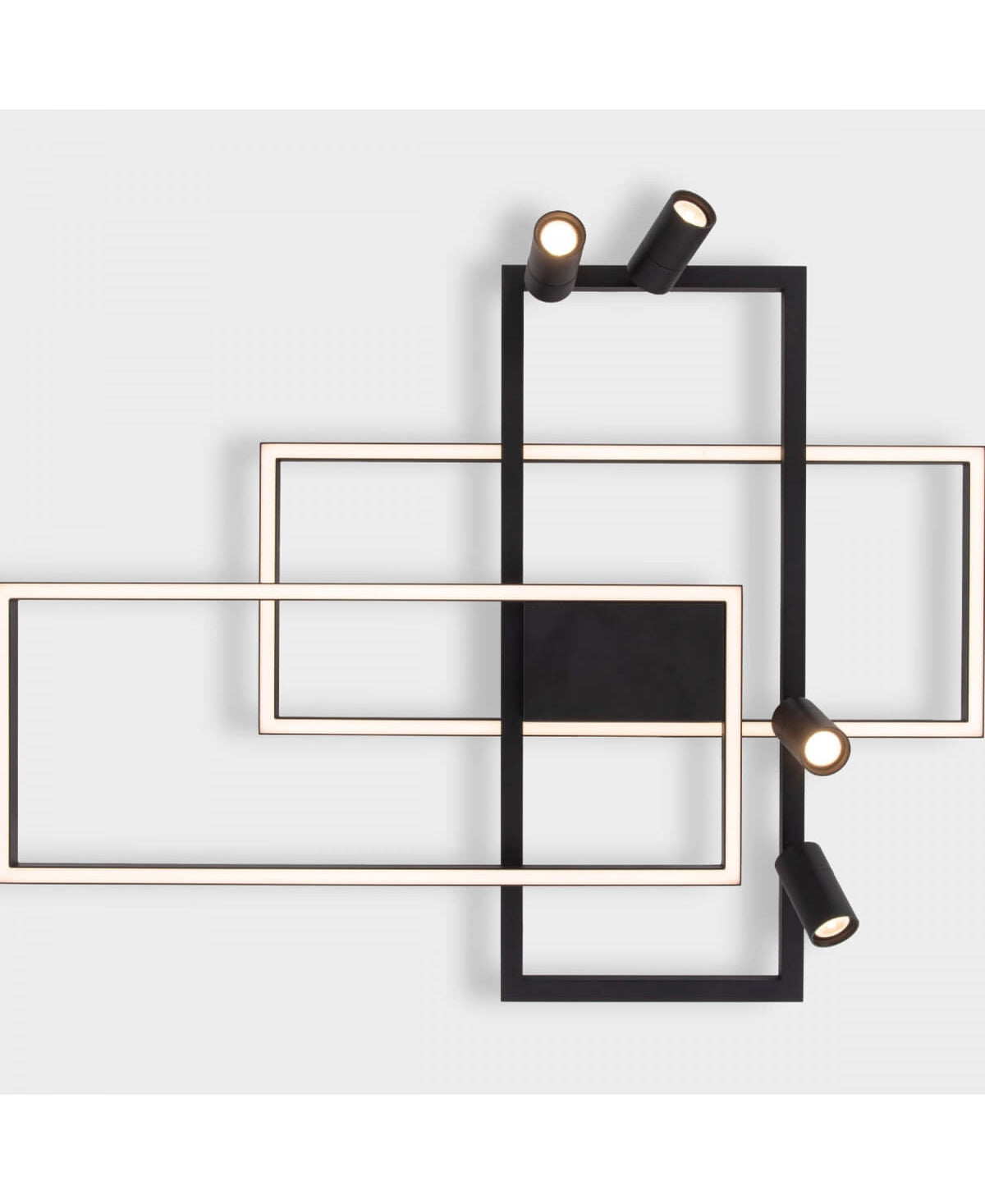 Plafonnier ZAMBELIS 52W DESIGN Noir Sable 22020
