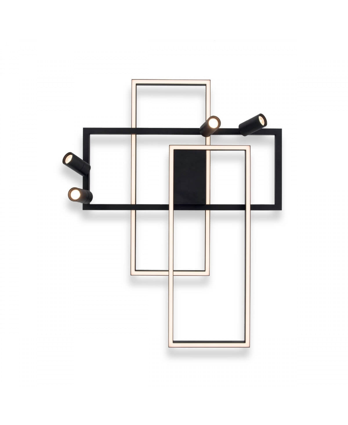 Plafonnier ZAMBELIS 52W DESIGN Noir Sable 22020