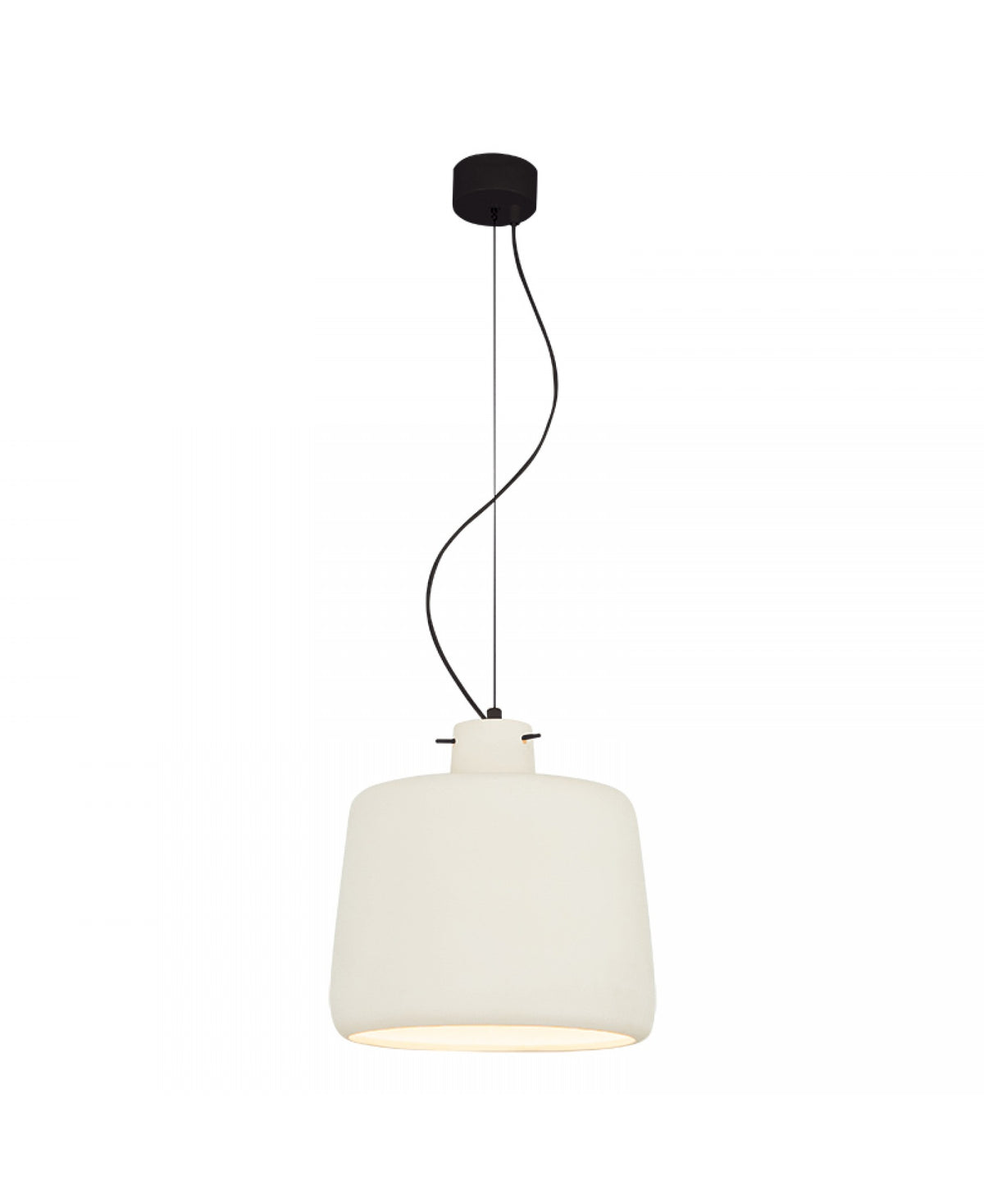 Suspension ZAMBELIS D280 E27 DESIGN Blanc Mat Sans Source 22216
