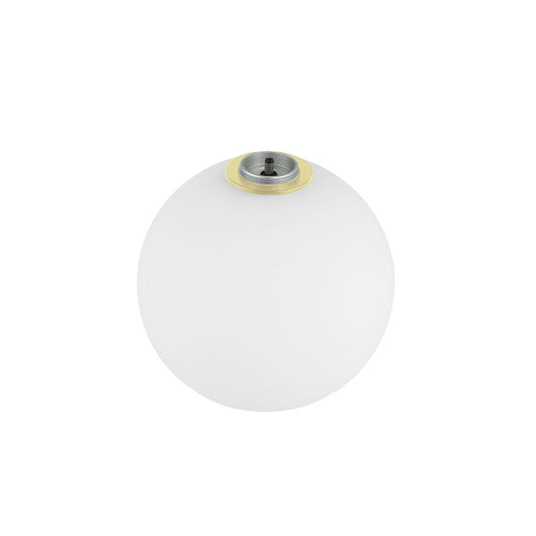 Spot Terminal ZAMBELIS D160mm 5W LED DESIGN Verre Opalin Dore 22231-G1