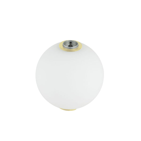 Spot Intermediaire ZAMBELIS D160mm 5W LED DESIGN Verre Opalin Dore 22232-G1