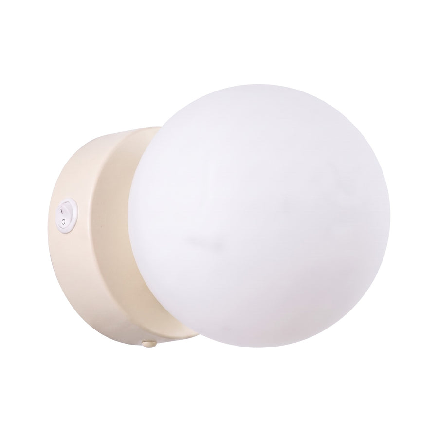 Applique YOLI 1 Beige Avec interrupteur
