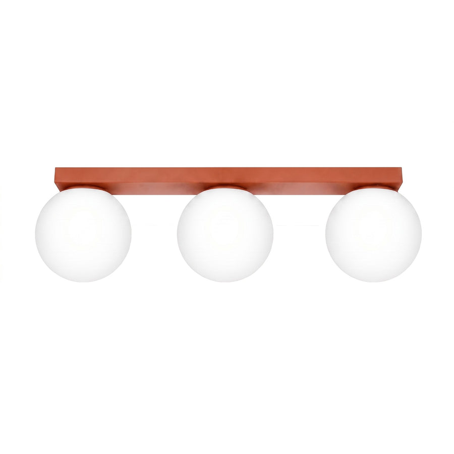 Plafonnier YOLI 3 Ocre rouge