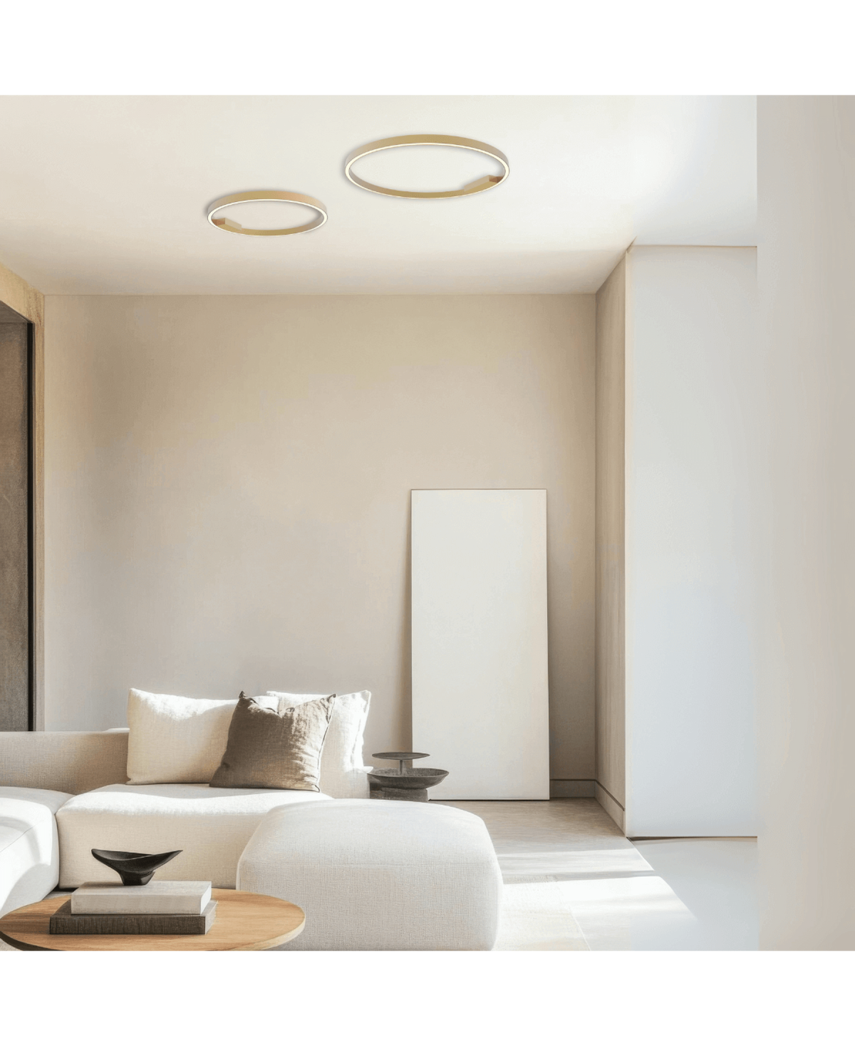 Plafonnier ZAMBELIS D600 37W Dimmable DESIGN Dore Mat 23024