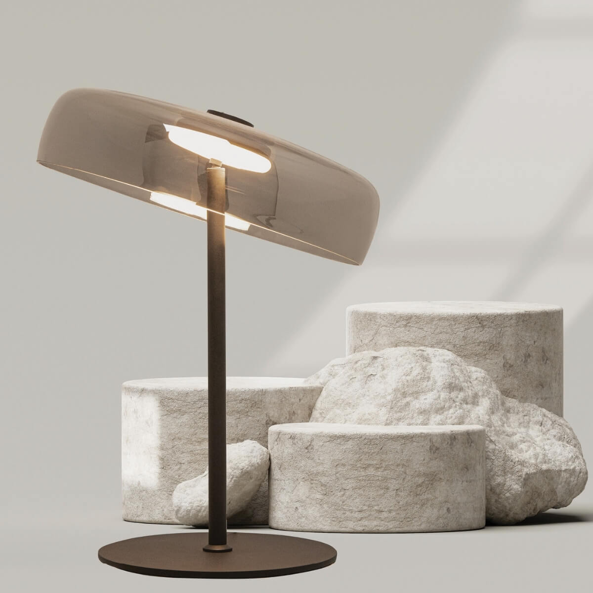 Lampe sur Table ZAMBELIS 15W DESIGN Noir Mat 23054