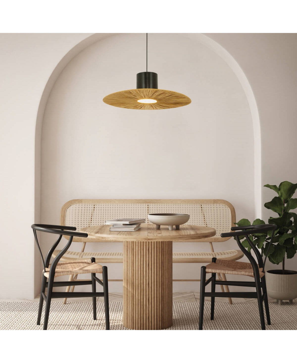 Suspension ZAMBELIS D120 E27 DESIGN Noir Mat Sans Source 23070
