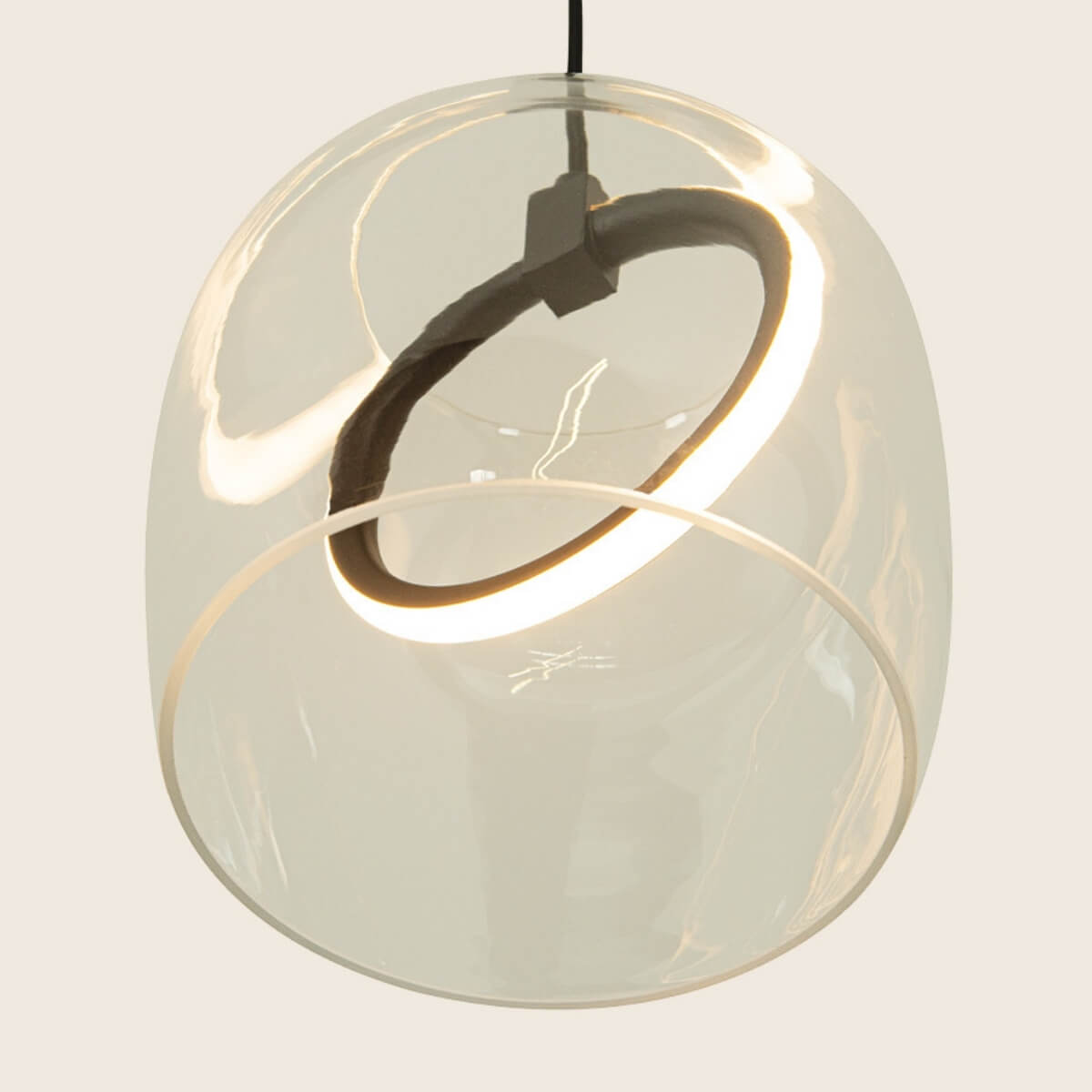 Suspension ZAMBELIS D65 6W DESIGN Noir Mat 23080