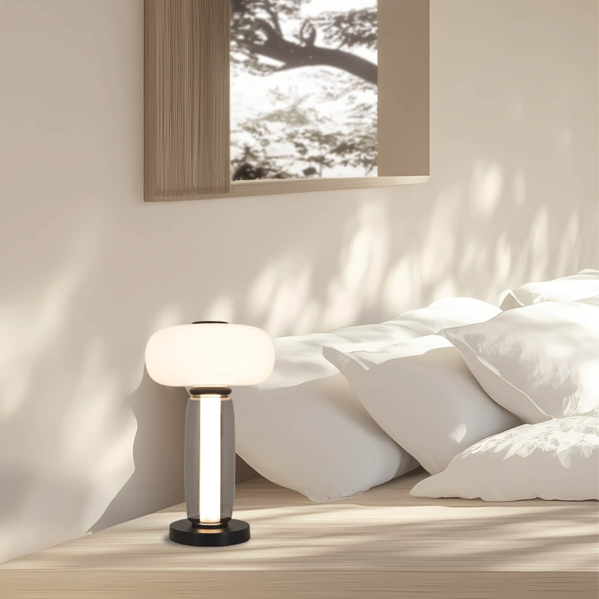 Lampe sur Table ZAMBELIS 23W DESIGN Noir Mat 23085