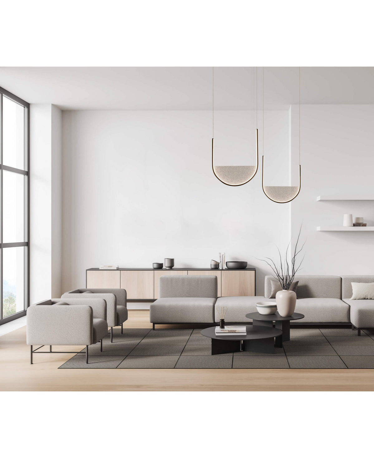 Suspension ZAMBELIS 20W Dimmable DESIGN Noir Mat 23166