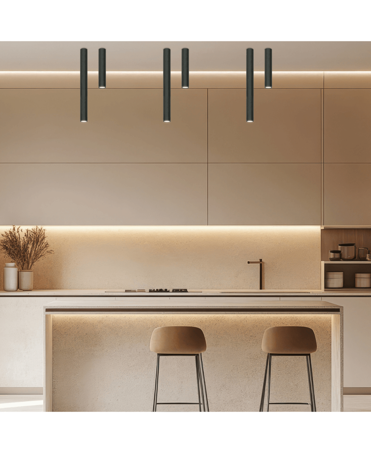 Plafonnier ZAMBELIS D54 GU10 DESIGN Noir Sable Sans Source