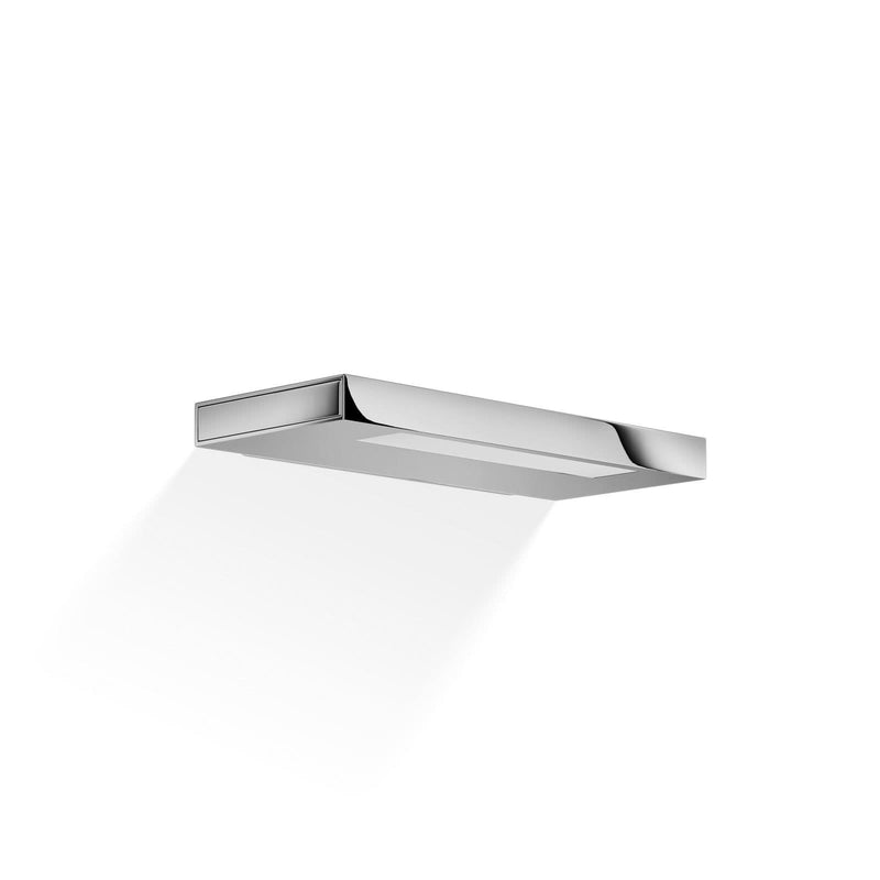 Applique murale LED Slim 24 N en aluminium, chromé et blanc mat, hauteur 2 cm, IP44