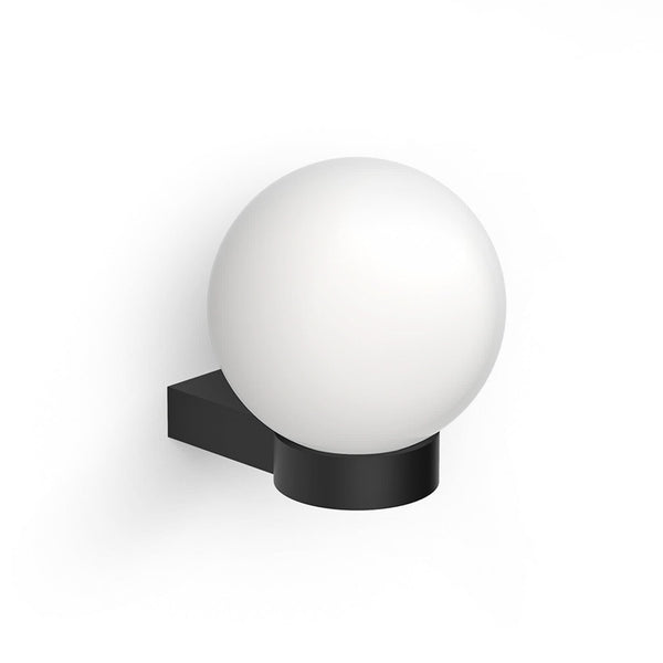 Applique murale Bar Light en laiton, noir mat, hauteur 18,5 cm, IP44