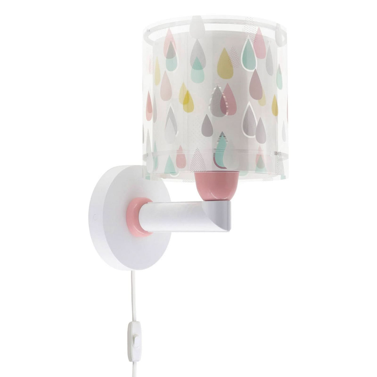 Applique murale Color Rain, blanc, hauteur 24 cm