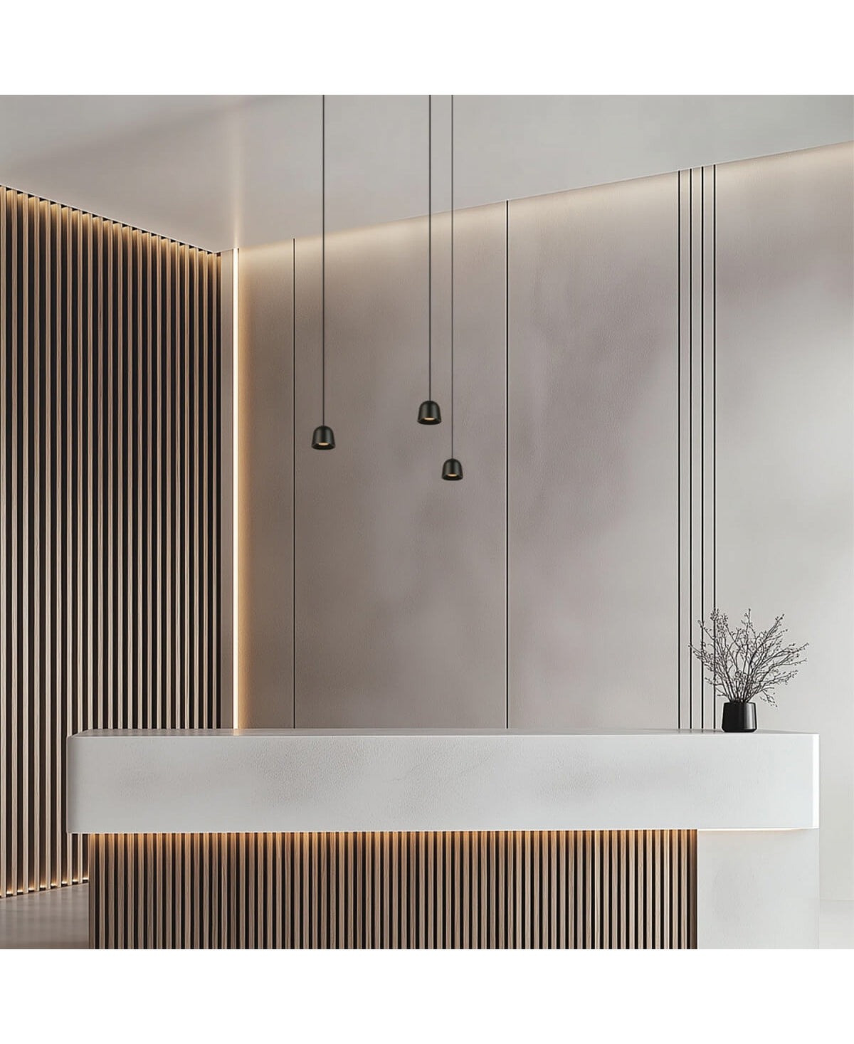 Suspension ZAMBELIS D50 7W Dimmable DESIGN Noir Sable 25137