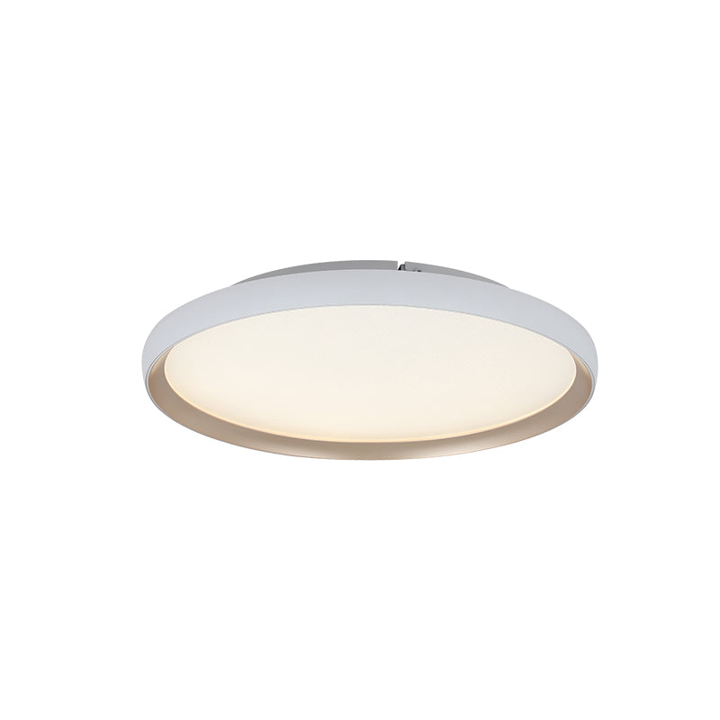 Plafonnier ZAMBELIS D400 20W CCT Dimmable DESIGN Blanc Mat et Or 25185