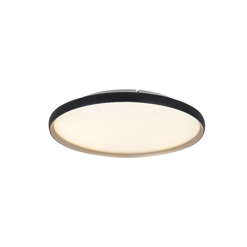 Plafonnier ZAMBELIS D400 20W CCT Dimmable DESIGN Noir Mat et Or 25186