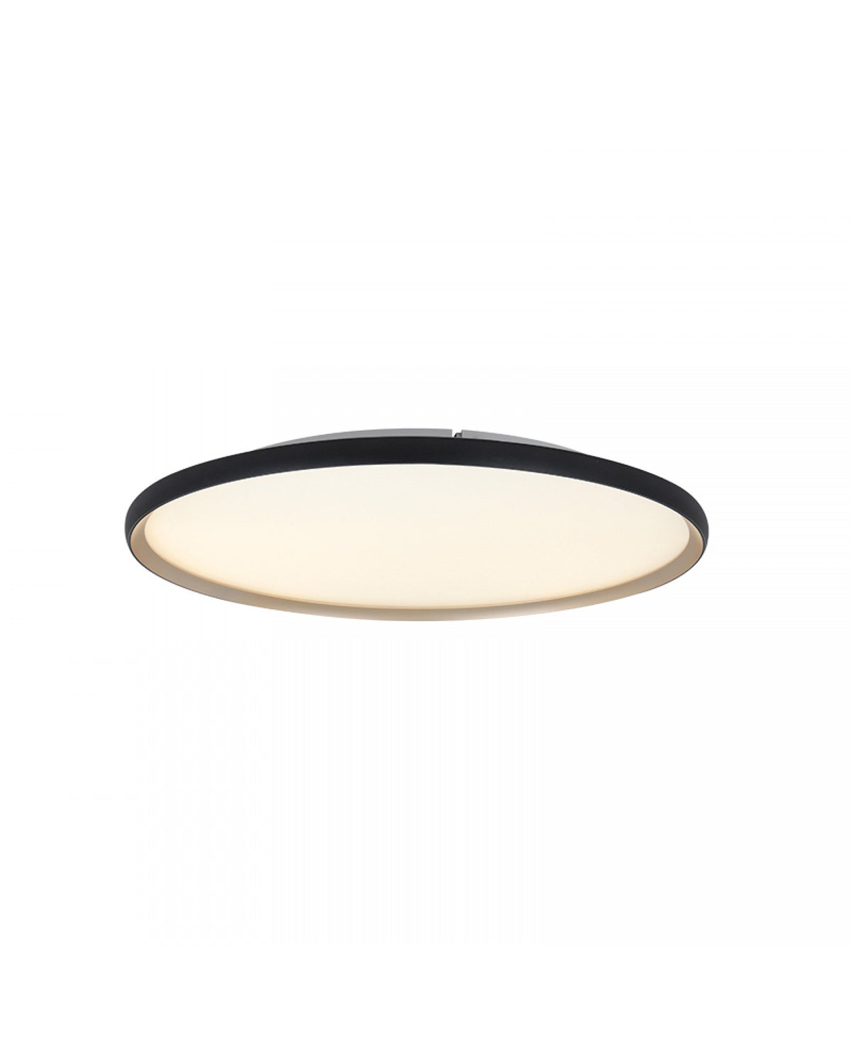 Plafonnier ZAMBELIS D600 42W CCT Dimmable DESIGN Noir Mat et Or 25189