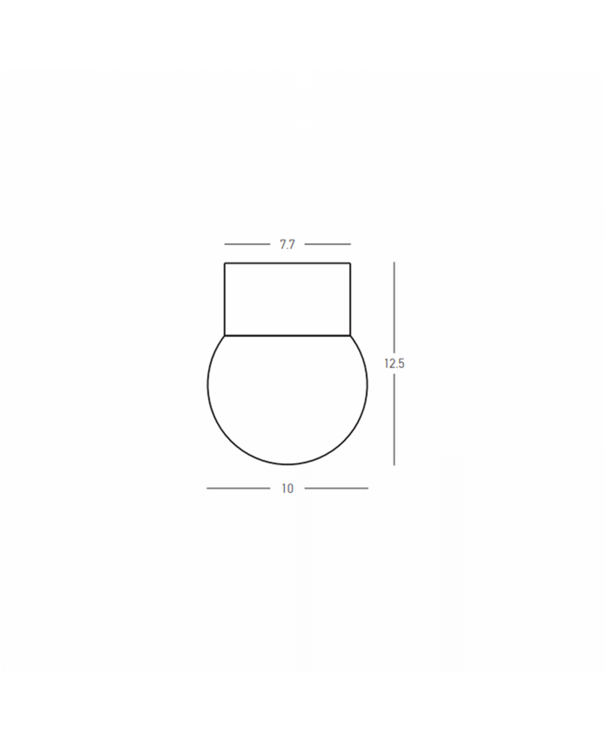 Plafonnier ZAMBELIS D100 6W DESIGN Blanc Sable 25307