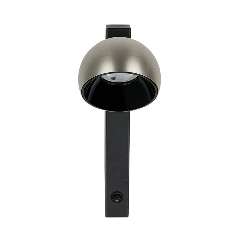 Applique Murale ZAMBELIS 13W Dimmable DESIGN Noir Sable et Nickel Brosse 25341