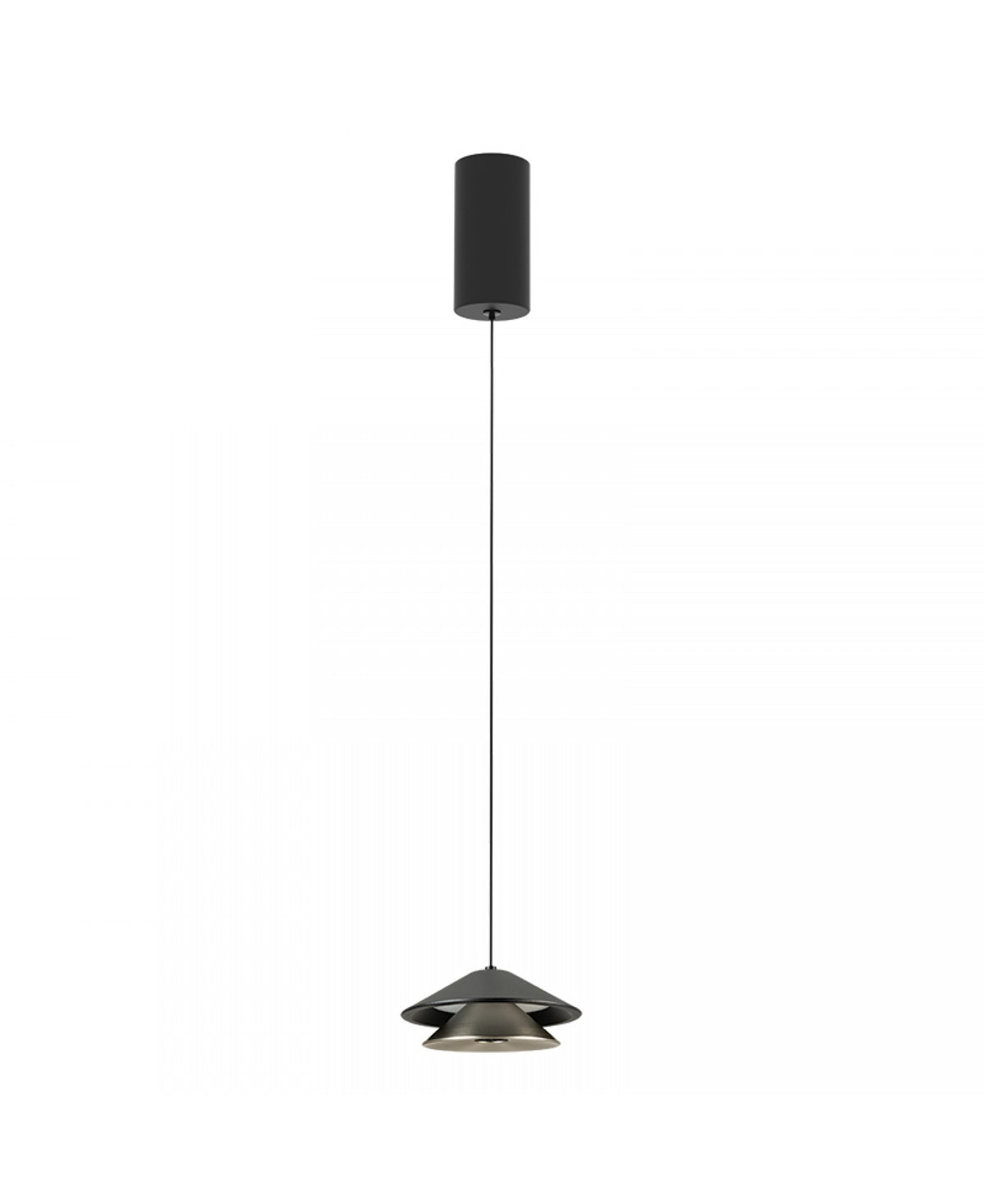 Suspension ZAMBELIS D130 9W DESIGN Noir Sable et Alu Brosse 25348