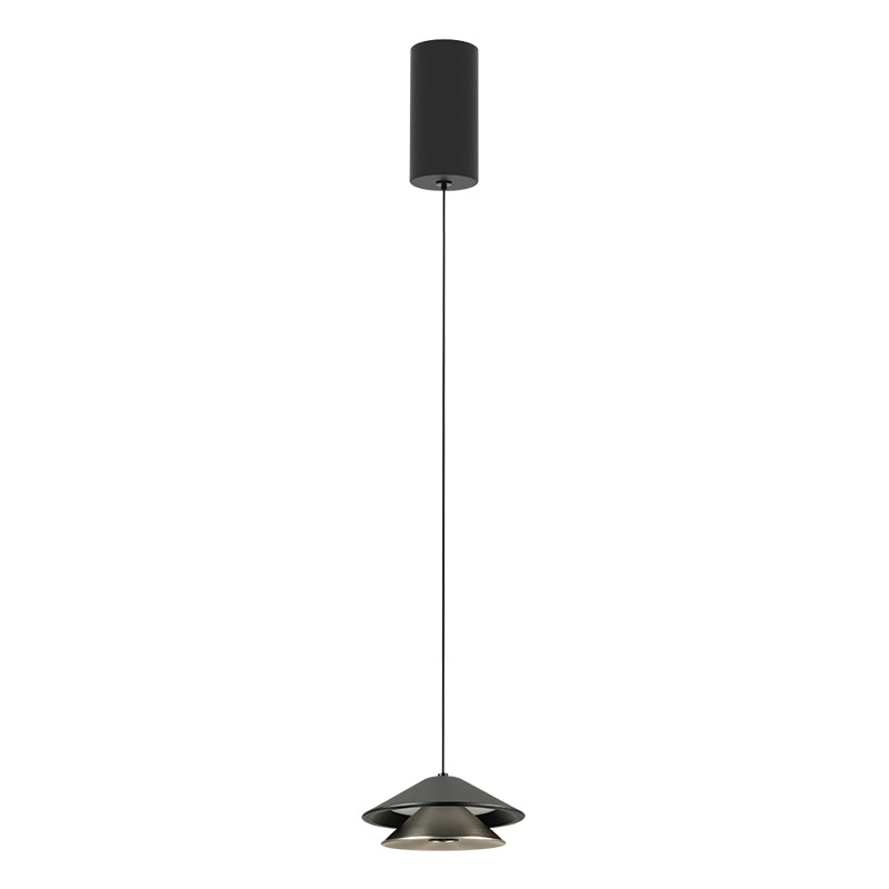 Suspension ZAMBELIS D130 9W DESIGN Noir Sable et Alu Brosse 25348