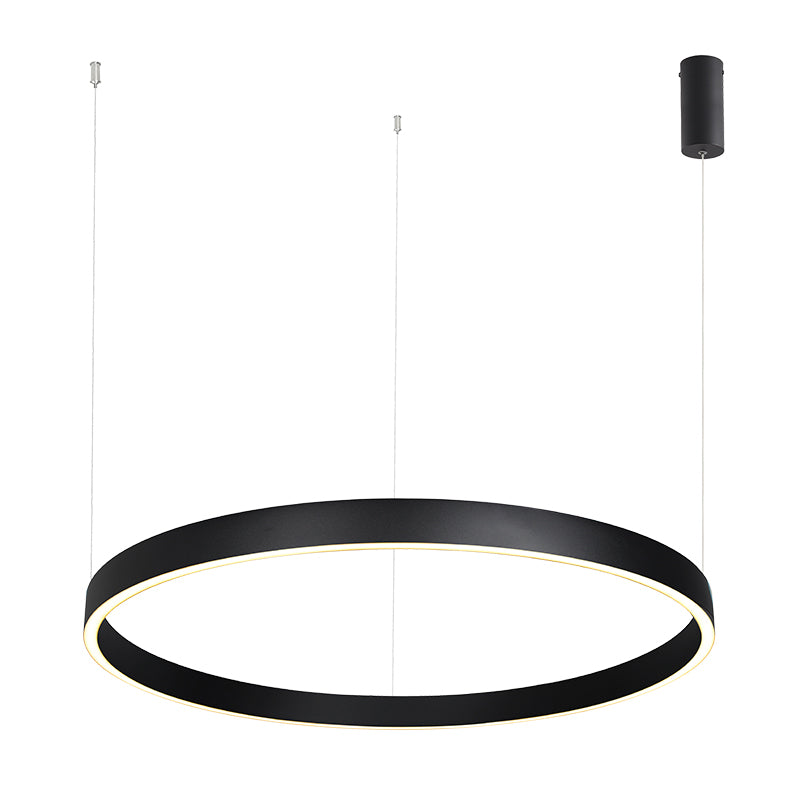 Suspension ZAMBELIS D800 70W Dimmable Direct/Indirect DESIGN Noir Sable 25368