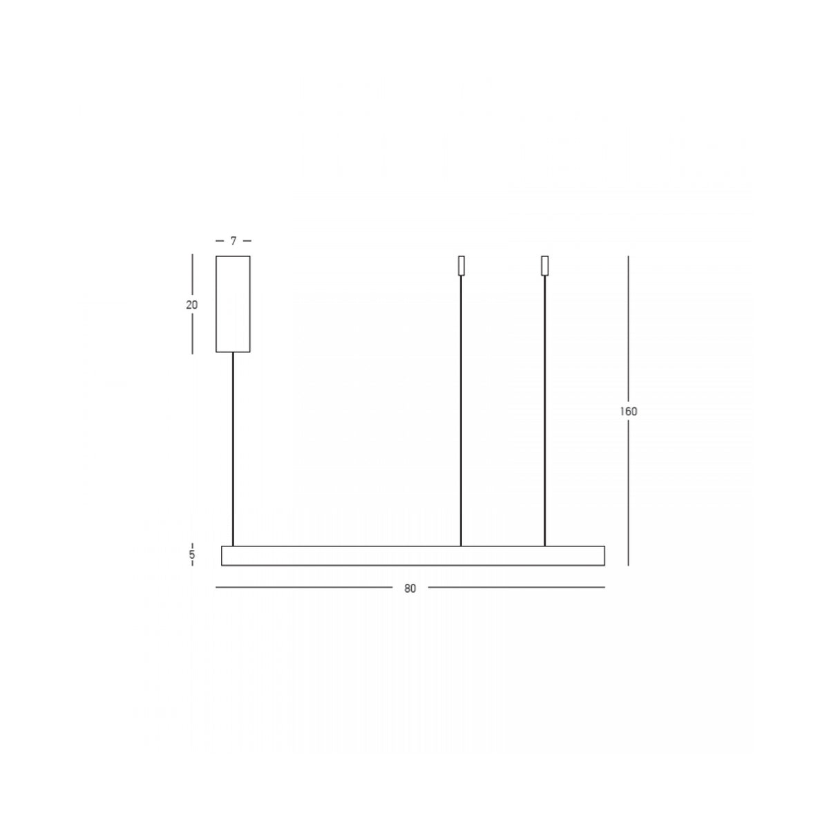 Schéma de dimensions indiquant diamètre 80 cm, hauteur 160 cm et détails de fixation.