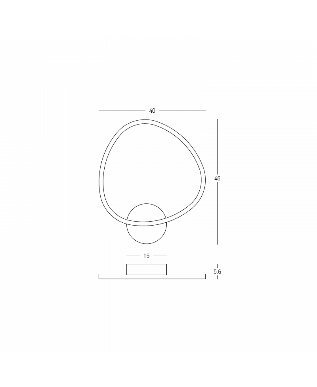 Applique Murale ZAMBELIS 26W Dimmable DESIGN Or Brosse 25409
