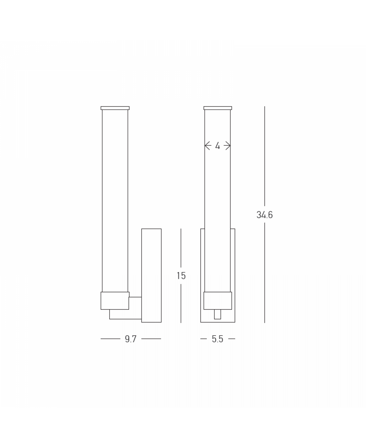 Applique Murale ZAMBELIS 9W Dimmable DESIGN Or Brosse 25445