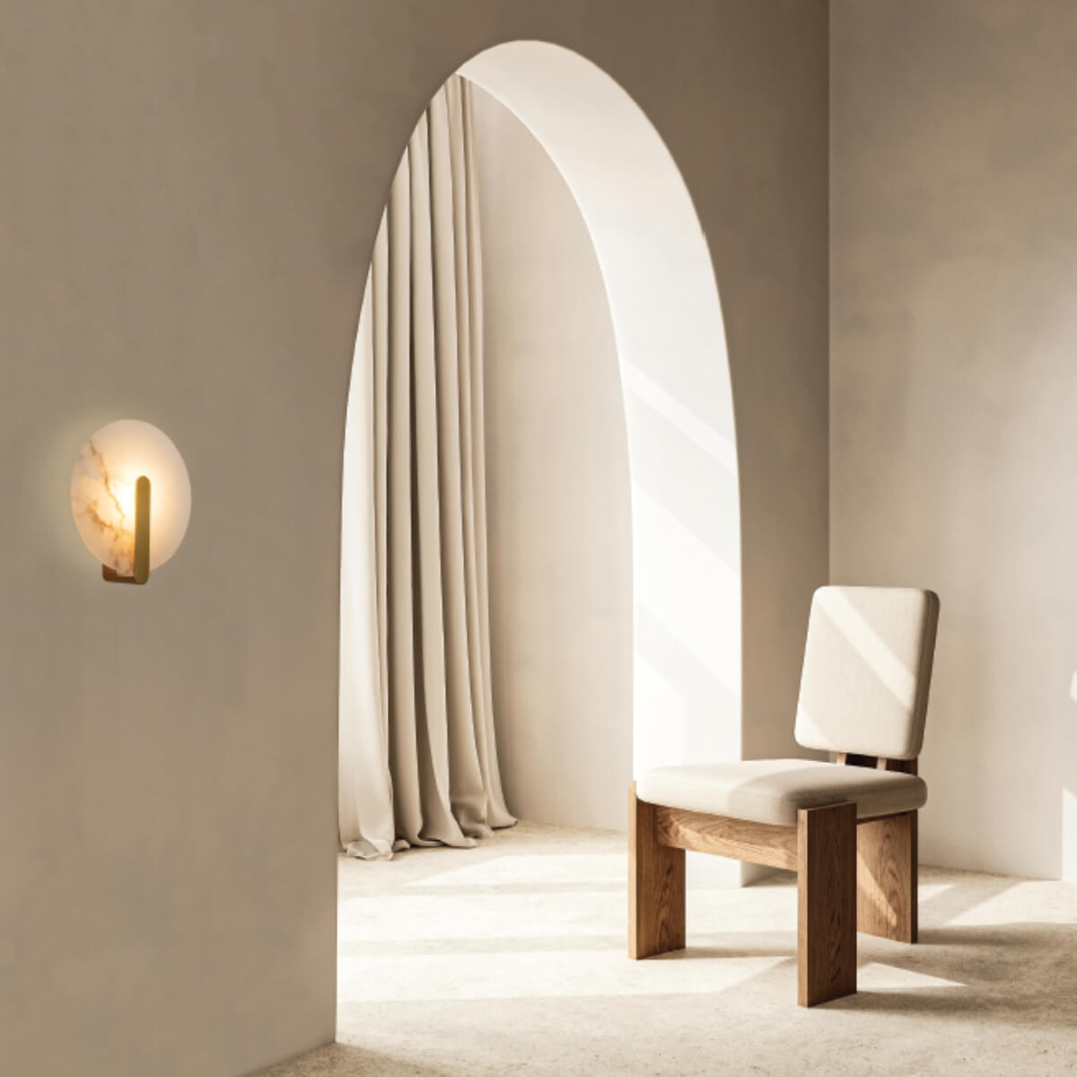 Applique Murale ZAMBELIS D250 5W DESIGN Albatre Blanc et Laiton 2552