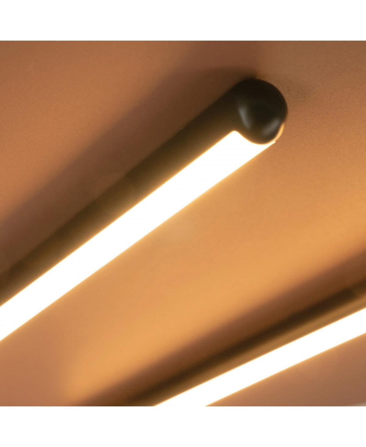 Plafonnier ZAMBELIS D600 43W Dimmable DESIGN Rouge Brique Sable et Noir 2569