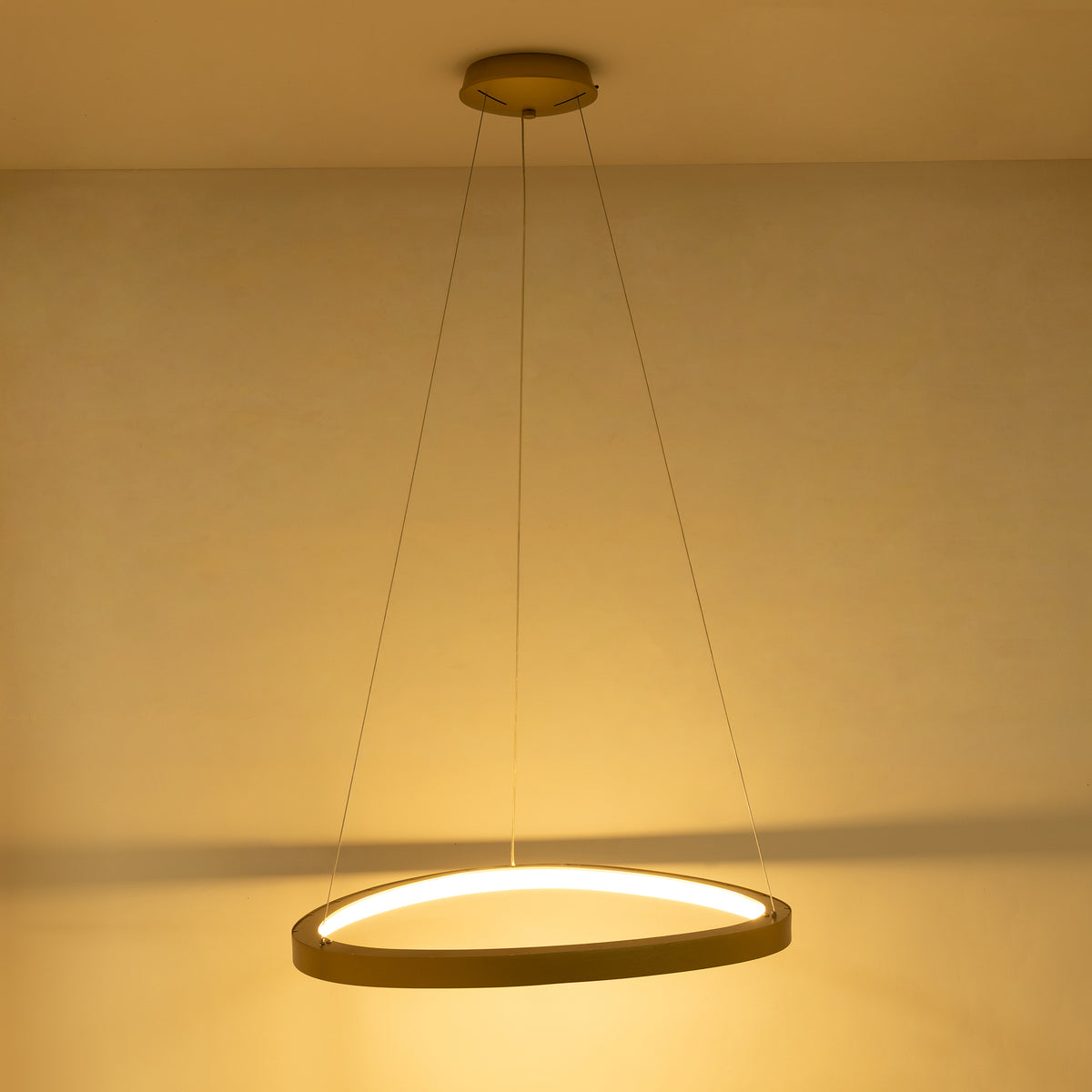 Suspension Liria dorée, L 61,5 cm