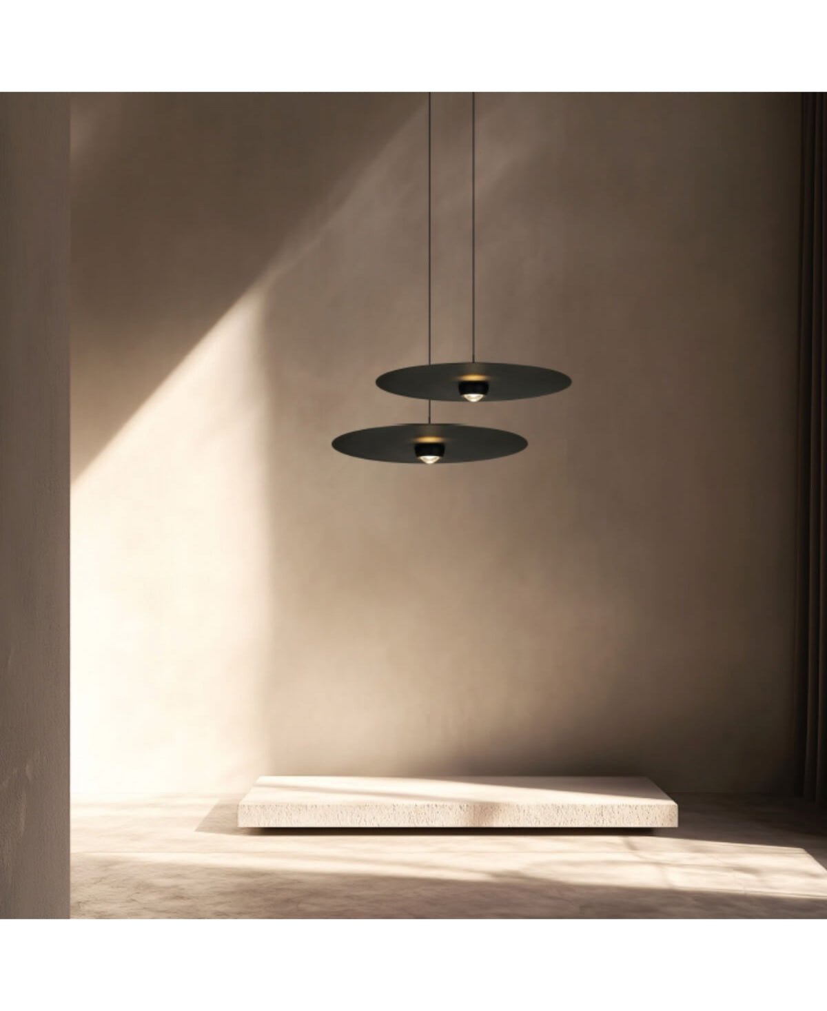 Suspension ZAMBELIS D550 21W Dimmable DESIGN Noir Sable 2587