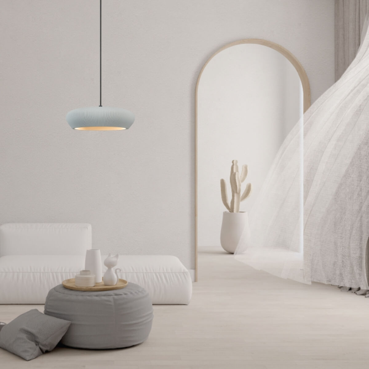 Suspension ZAMBELIS D285 2xG9 DESIGN Gris et Noir Sans Source 2592