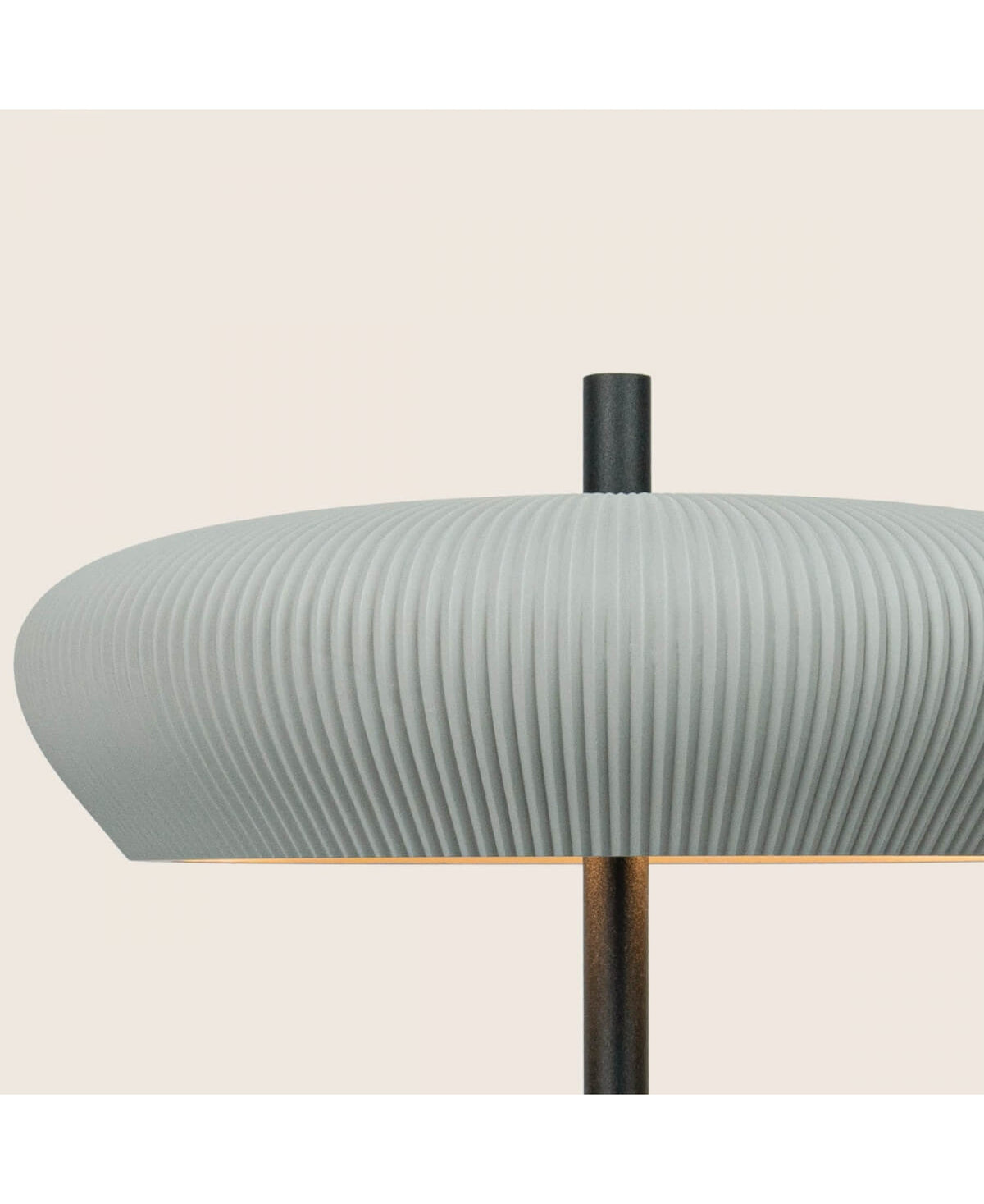 Lampe sur Table ZAMBELIS 2xG9 DESIGN Gris et Noir Sable Sans Source 2594