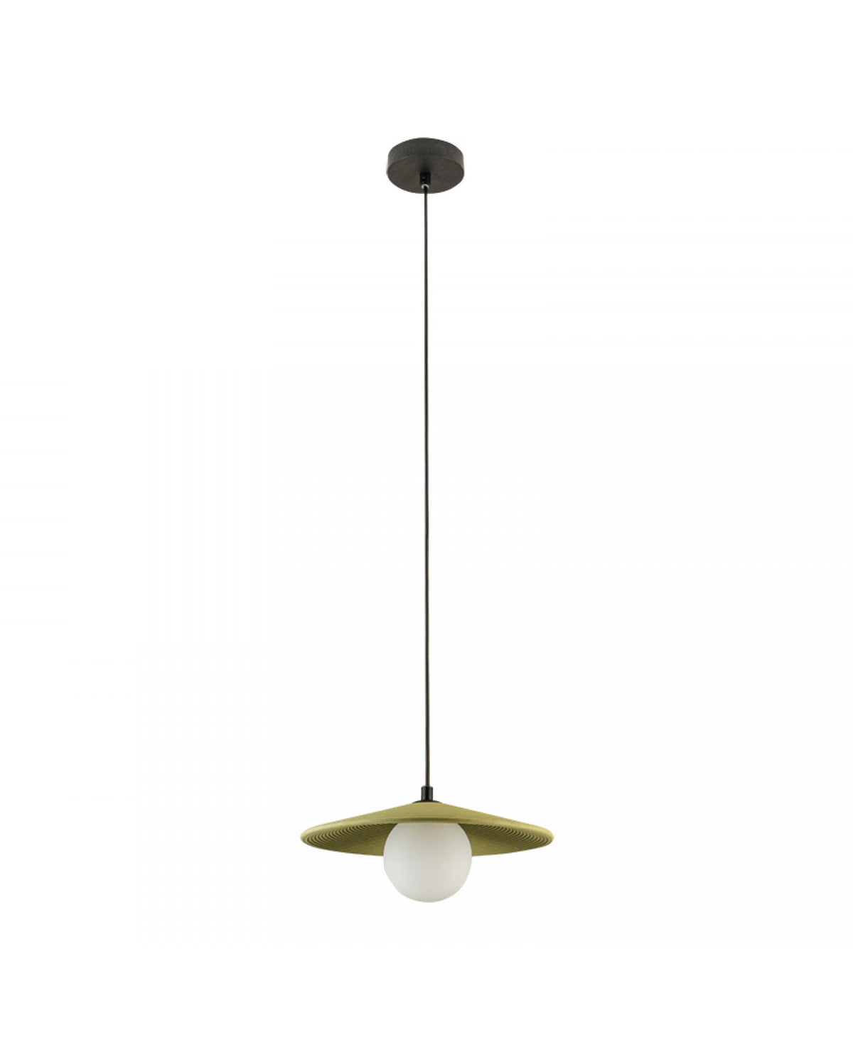 Suspension ZAMBELIS D285 G9 DESIGN Vert Olive et Noir Sans Source 2597