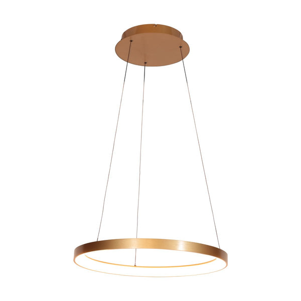 Ringlede gold pendant light