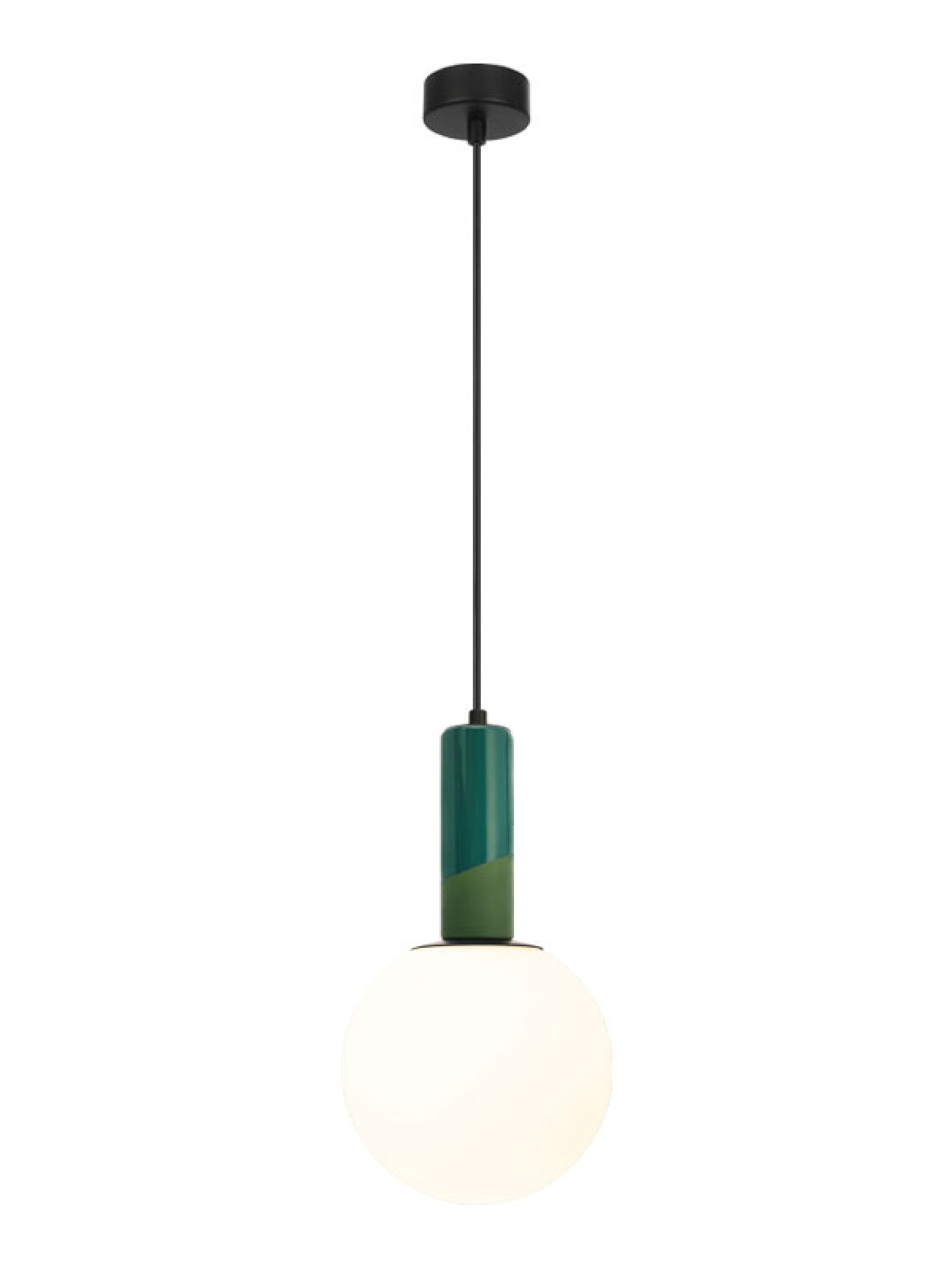 Suspension ZAMBELIS 7W DESIGN Vert Porcelaine 2601