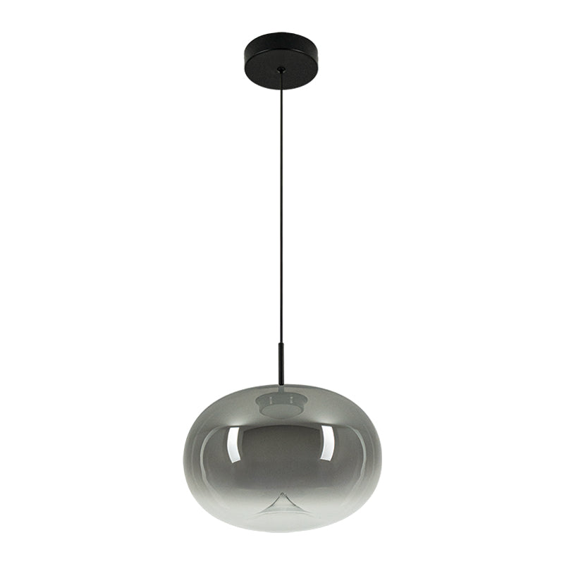 Suspension ZAMBELIS 8W DESIGN Verre Fume-Noir Mat 2607