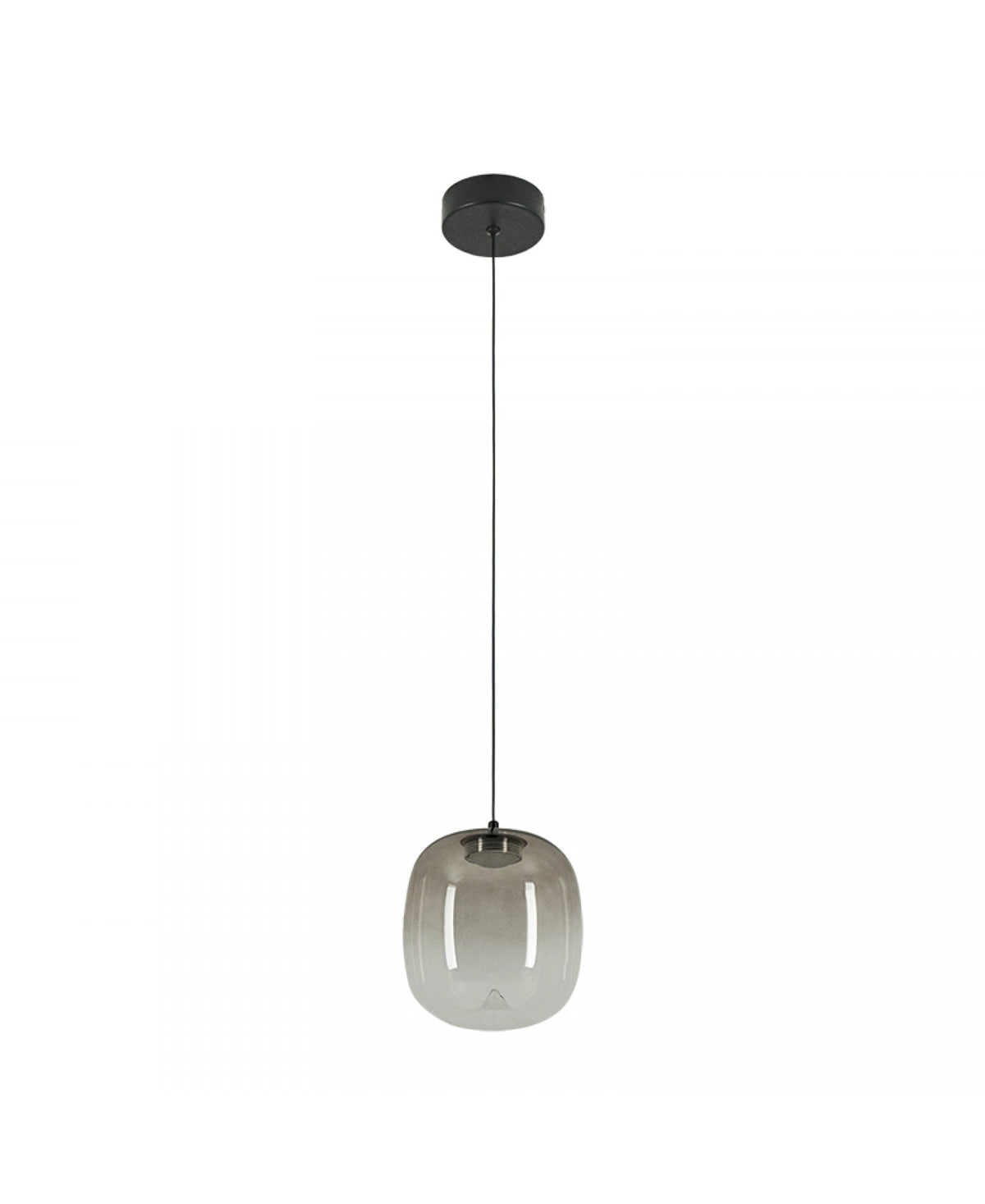 Suspension ZAMBELIS 4W DESIGN Verre Fume-Noir Mat 2610