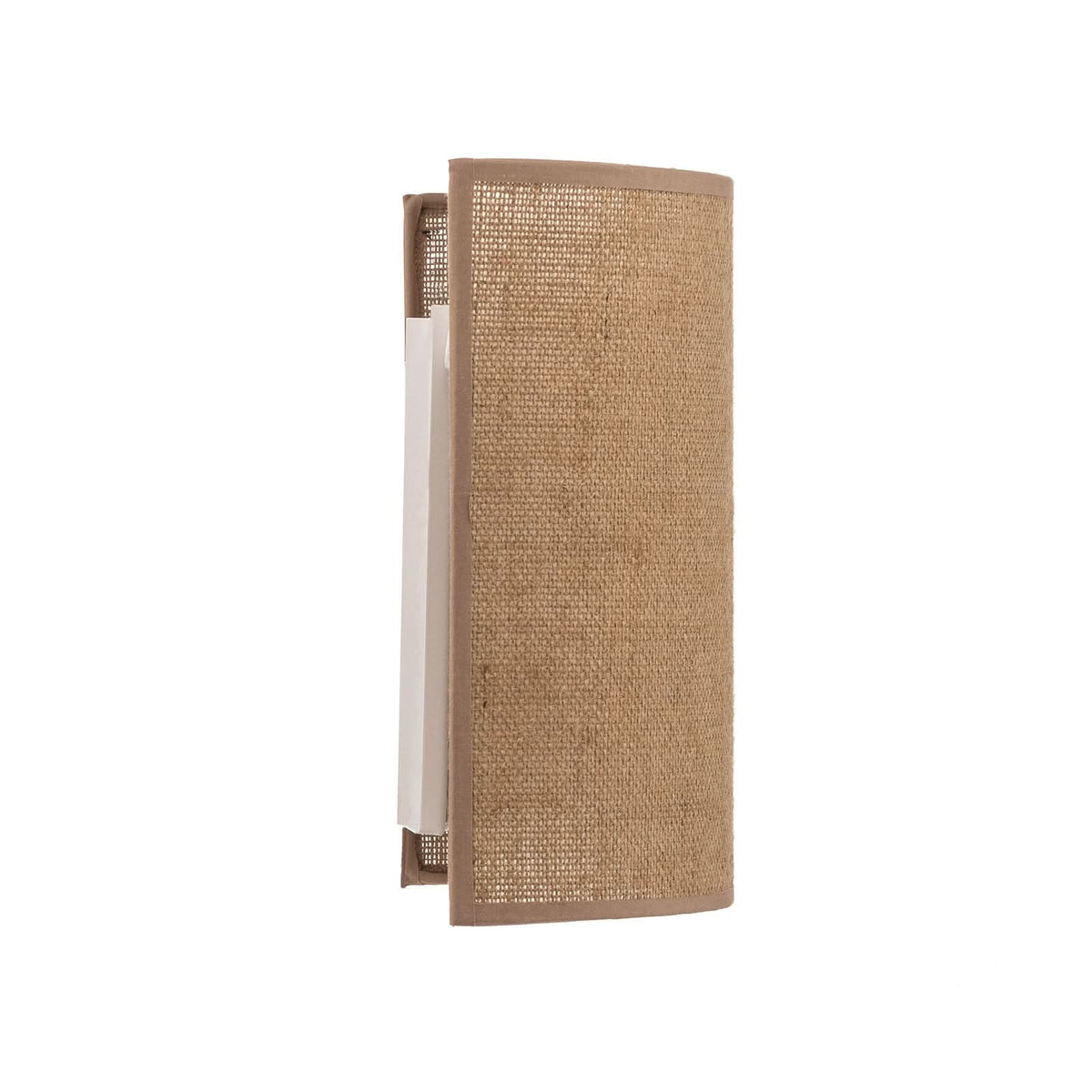 Applique murale en tissu, marron, hauteur 24 cm