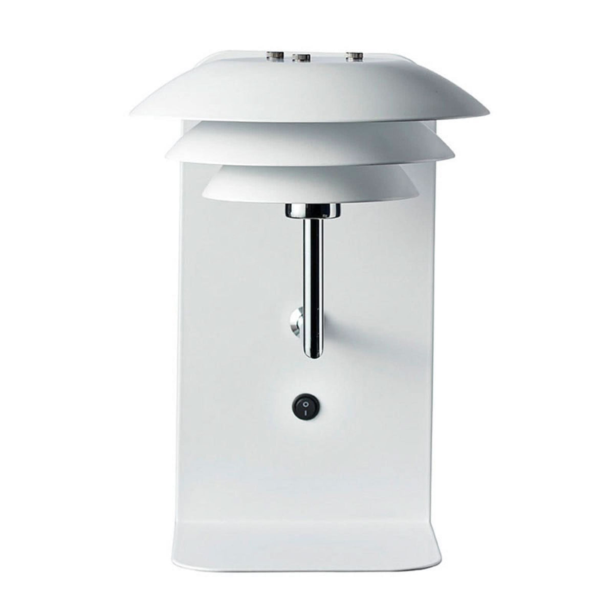 Applique murale DL20 USB Shelf en métal, blanc, hauteur 28 cm