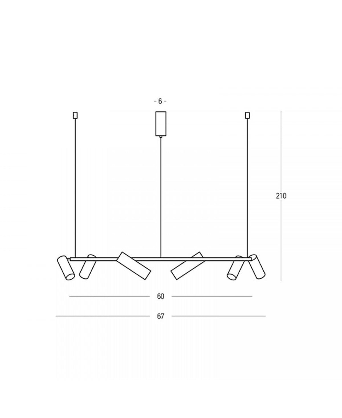 Suspension ZAMBELIS 29W DESIGN Noir Mat 2635