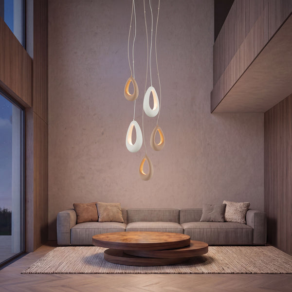 Suspension ZAMBELIS 5W DESIGN Rose Beige Gypse 2664