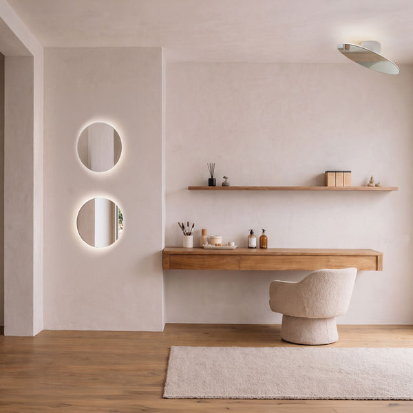 Miroir LED ZAMBELIS 7W IP20 DESIGN Blanc Mat 2666