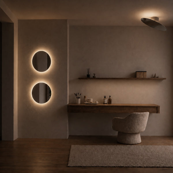 Miroir LED ZAMBELIS 10W IP20 DESIGN Blanc Mat 2667