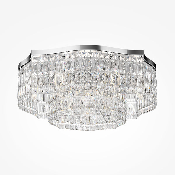 Dune silver ceiling light