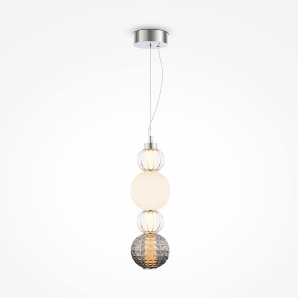 Collar silver pendant light