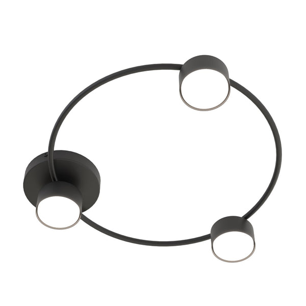 Lucio 3-light ceiling light black