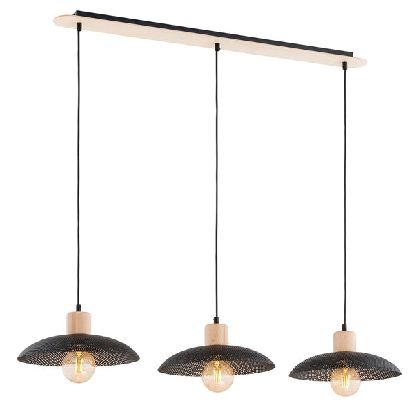 Kobe 3-light black pendant light